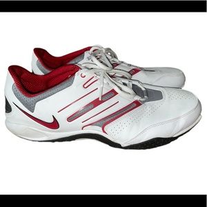 Nike white and red sparq training shoes size 12